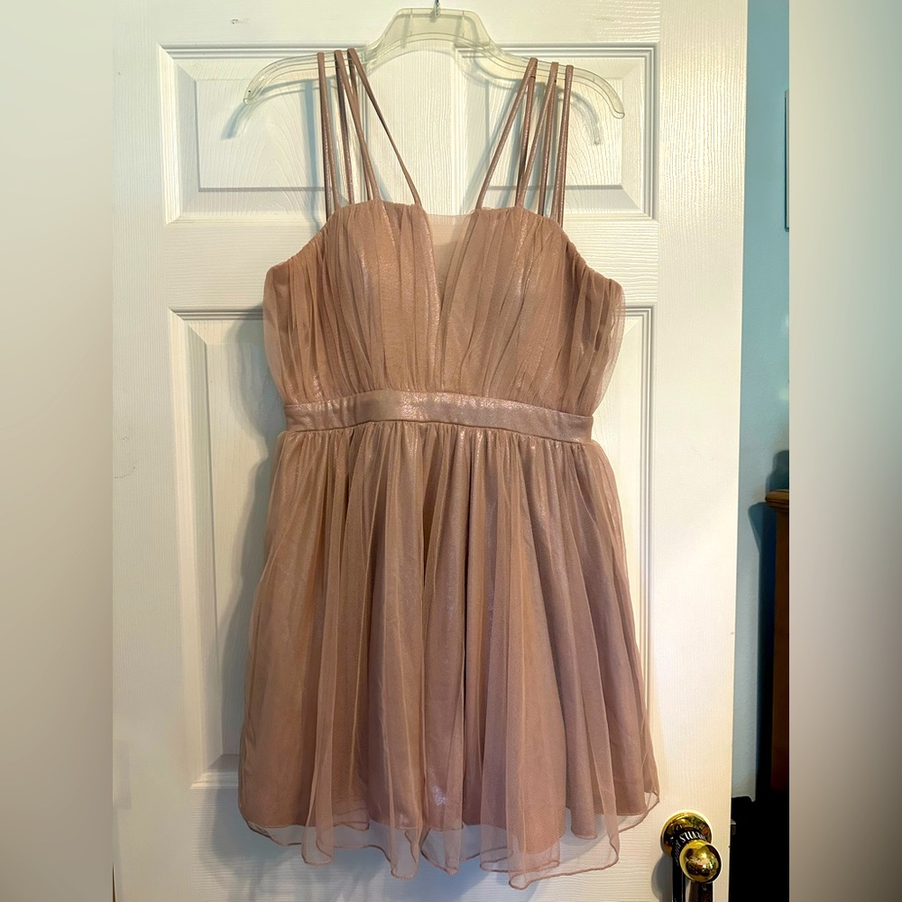 Blush Sparkly Dress. Great for Dances